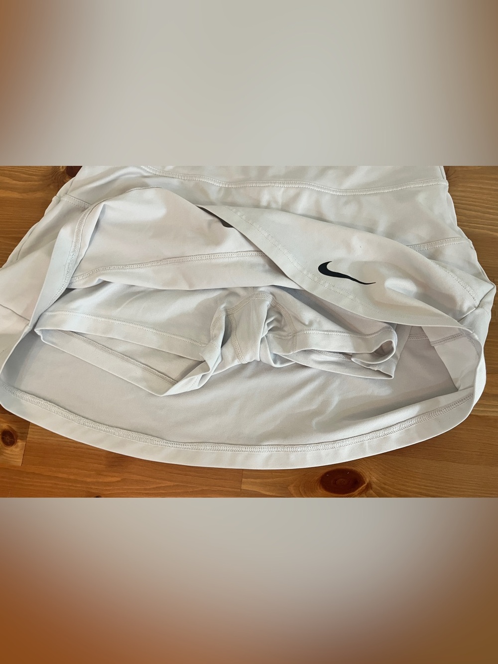 Small White Nike Tennis Skort with undershorts - Picture 2 of 4